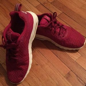Dark Red Nike Airs